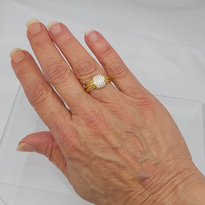 "Coil" Diamond Pave' 18KT Ring - Image 7
