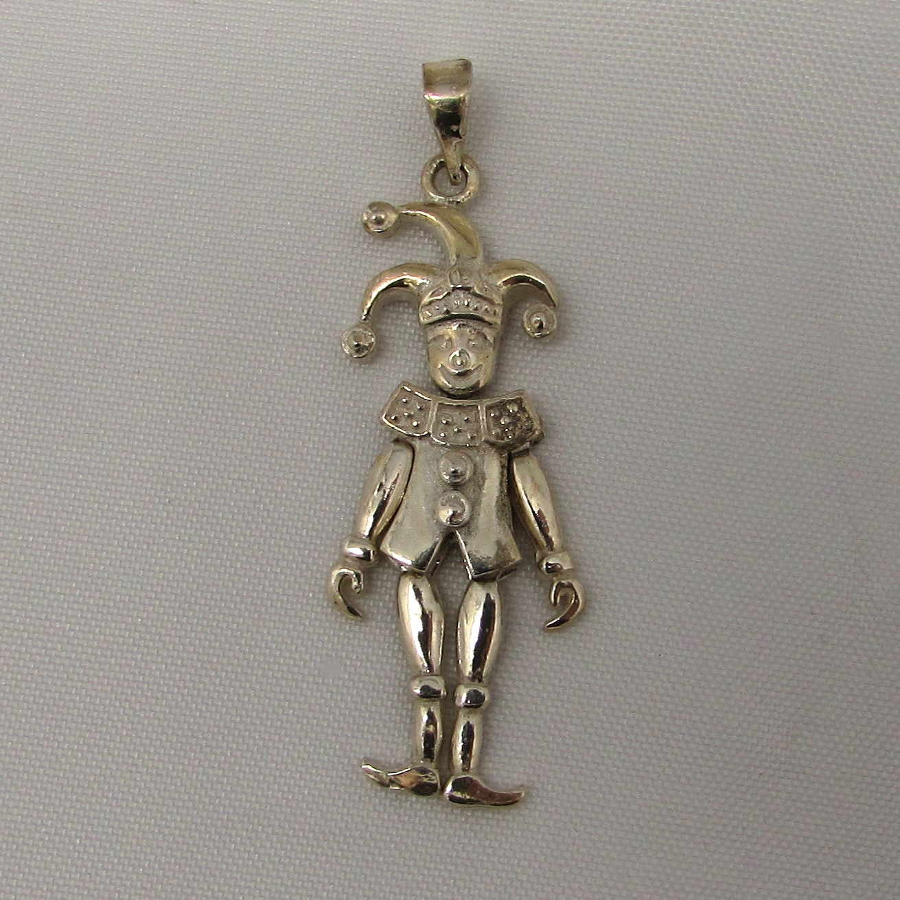 Sterling Moveable Clown Charm - Image 2