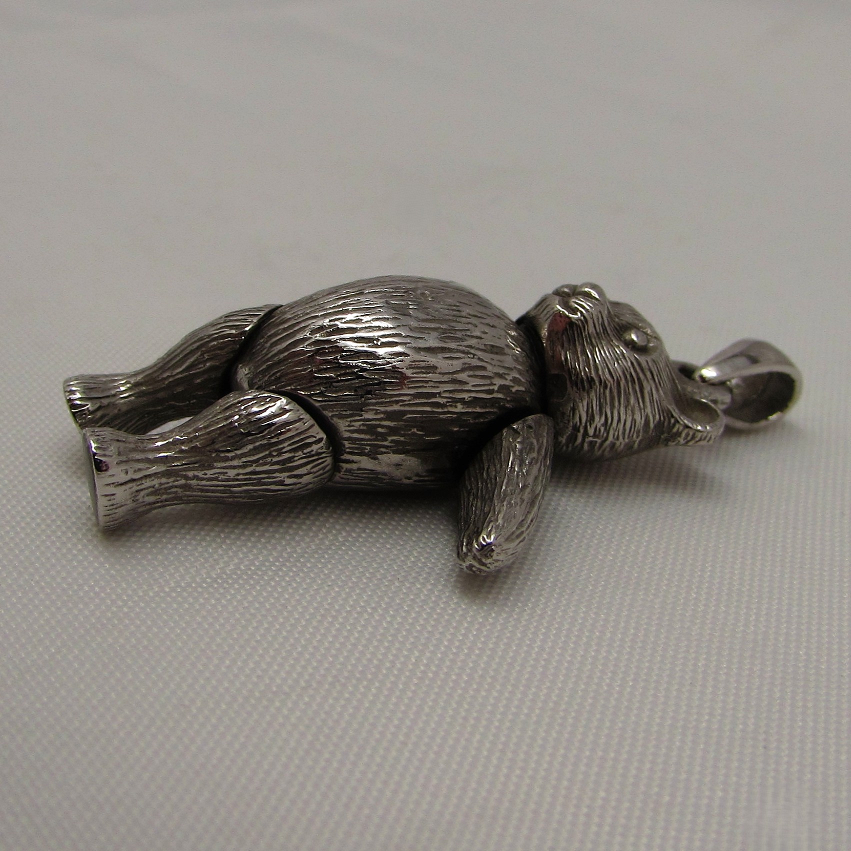Sterling 3-D Teddy Bear Charm - Image 4