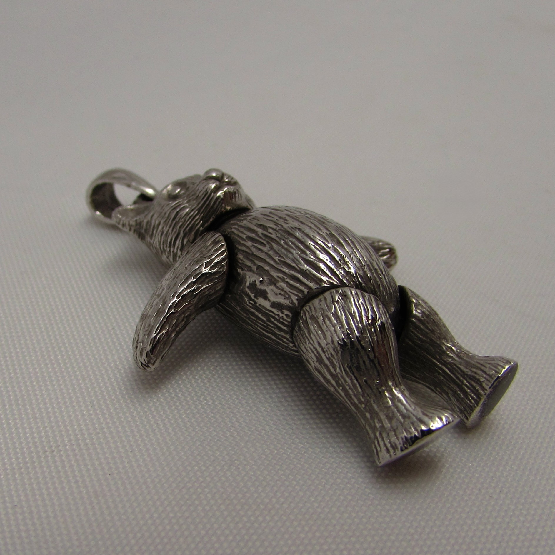 Sterling 3-D Teddy Bear Charm - Image 3