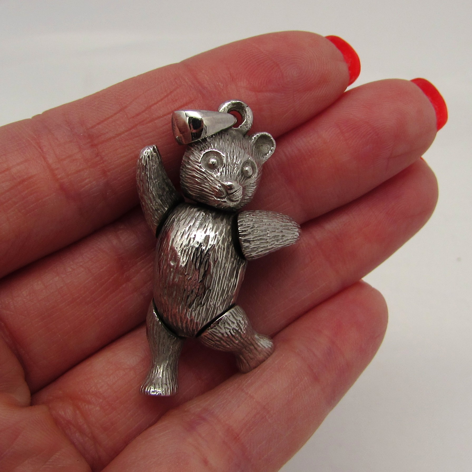 Sterling 3-D Teddy Bear Charm - Image 9