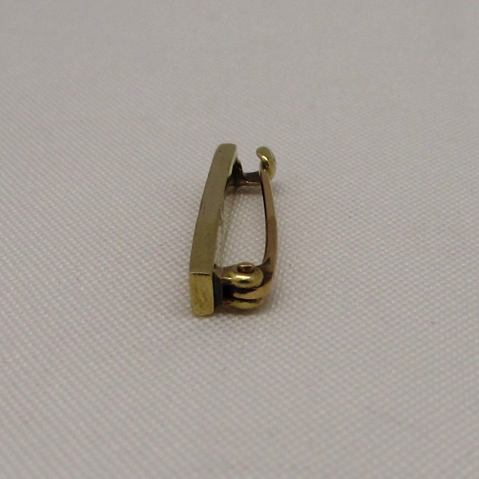 14KT Yellow Gold Lapel/Charm Holder Pin - Image 6