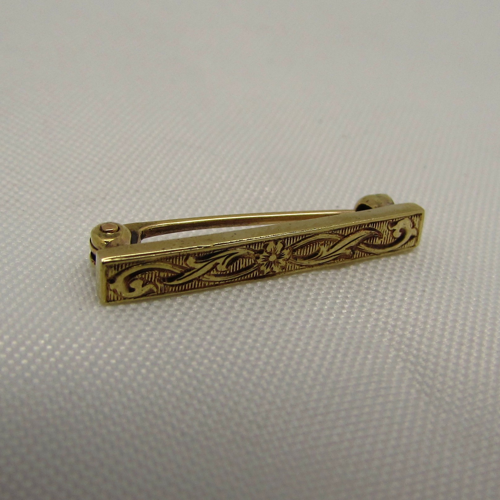 14KT Yellow Gold Lapel/Charm Holder Pin - Image 3