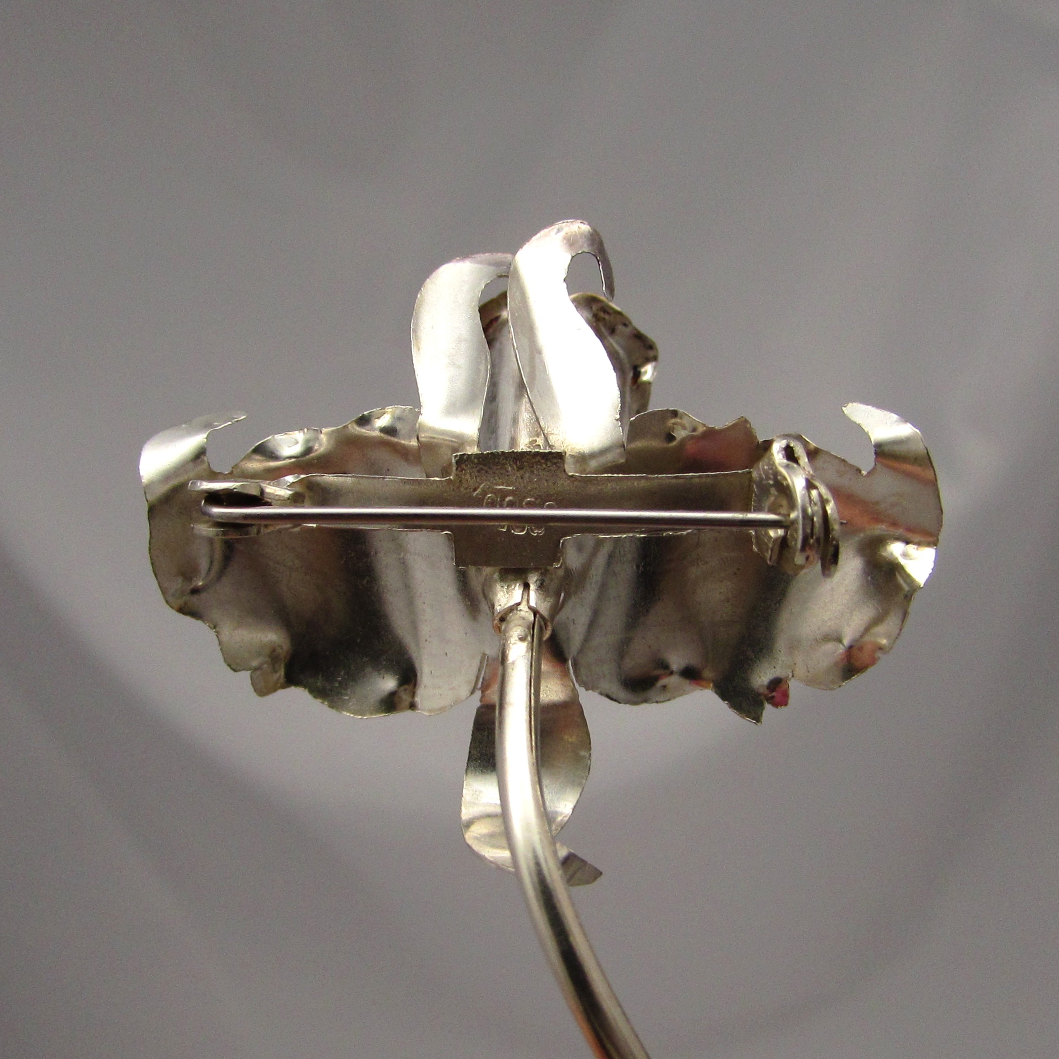 "900" Sterling Orchid with Baroque Stick Pearl - Image 5