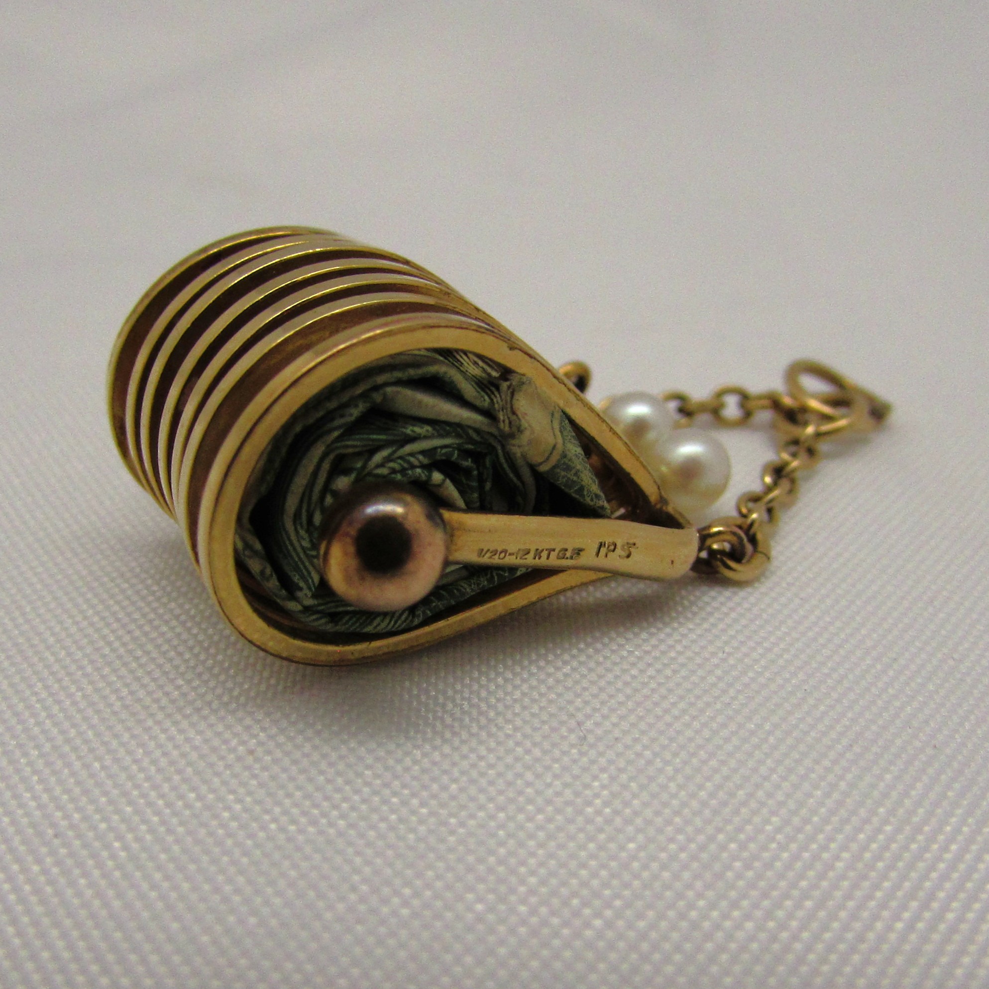 12KT Gold Filled Vintage Purse Charm - Image 3