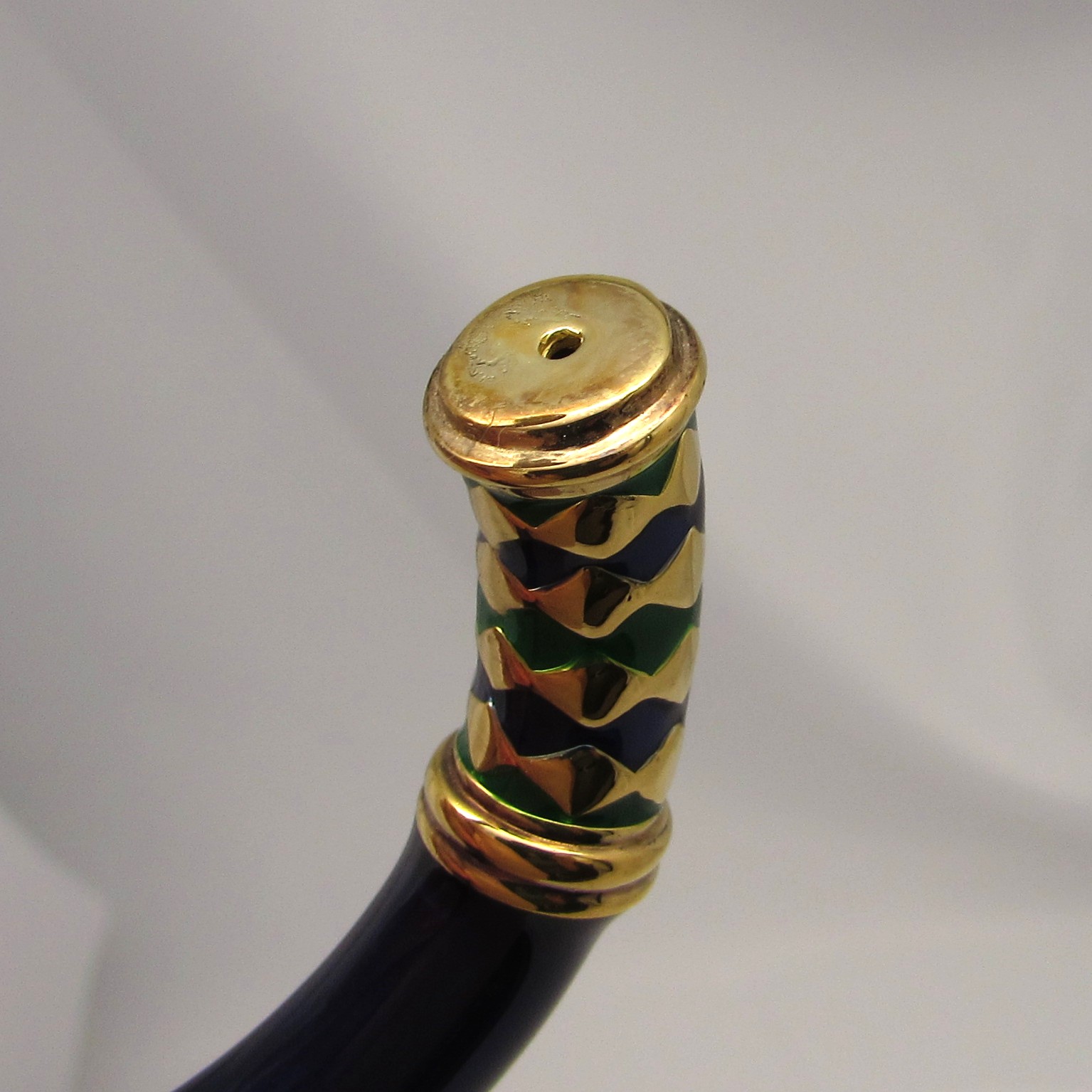 Sterling Bracelet with 24KT Yellow Gold Plate & Enamel - Image 8