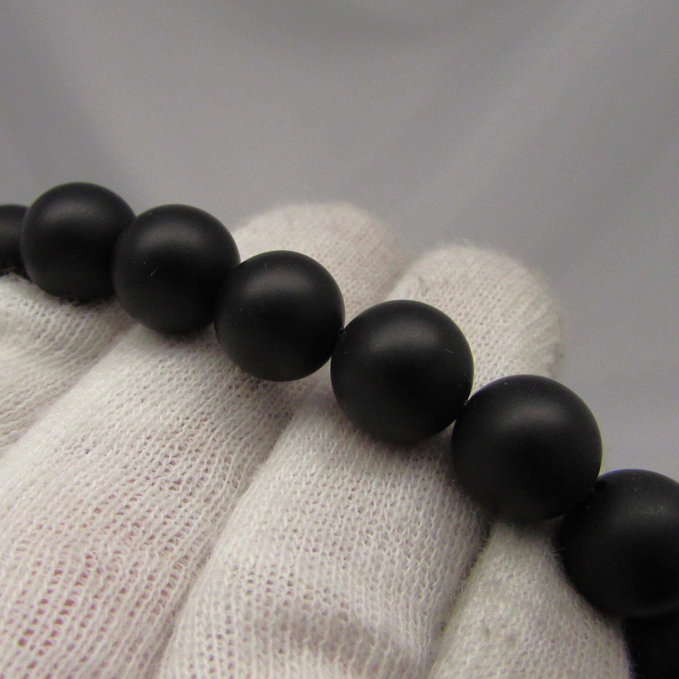 Agate Bead and Stainless Steel Men's Bracelet - Image 5