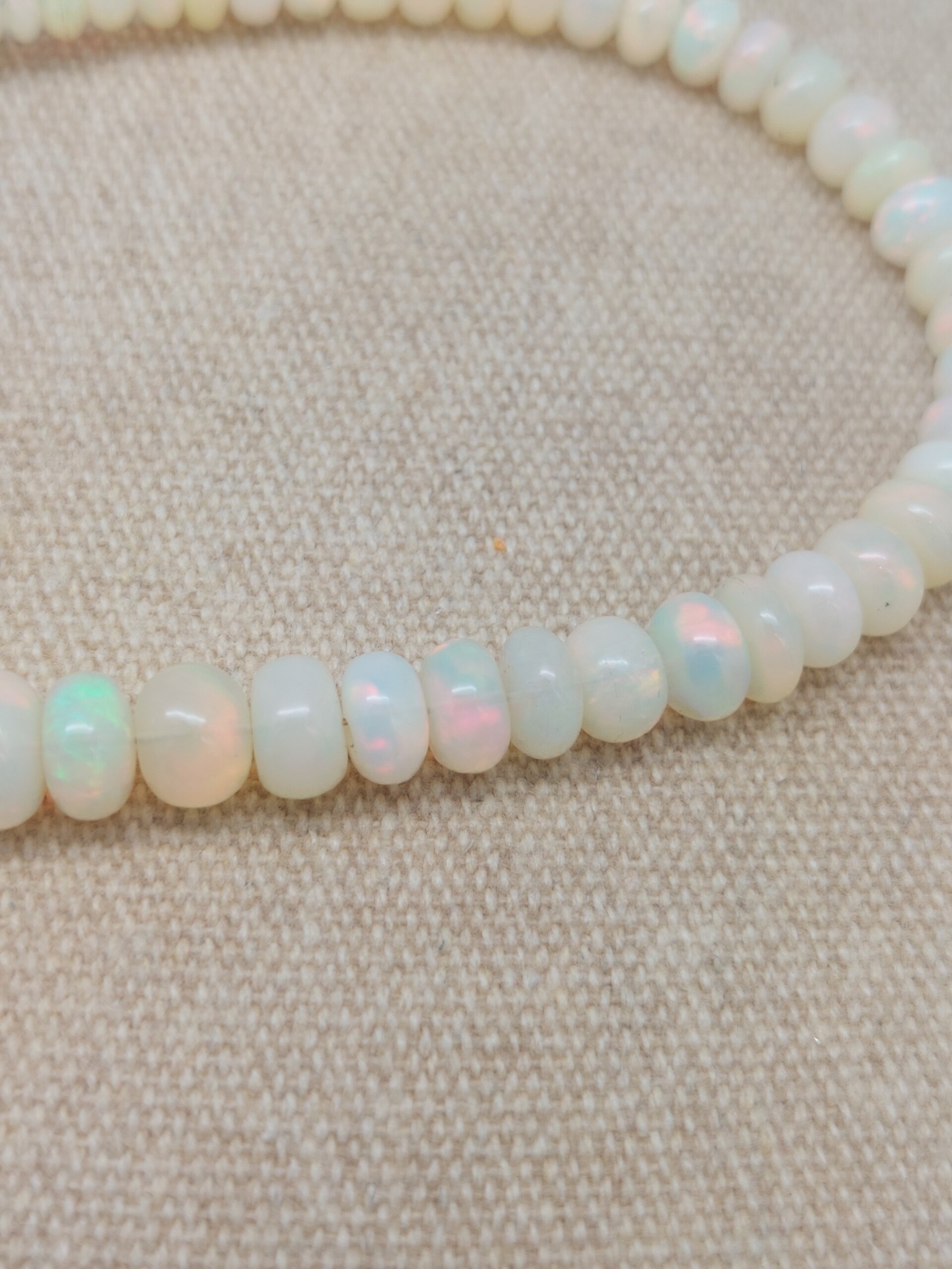 "Fiery" Opal Bead Necklace - Image 3