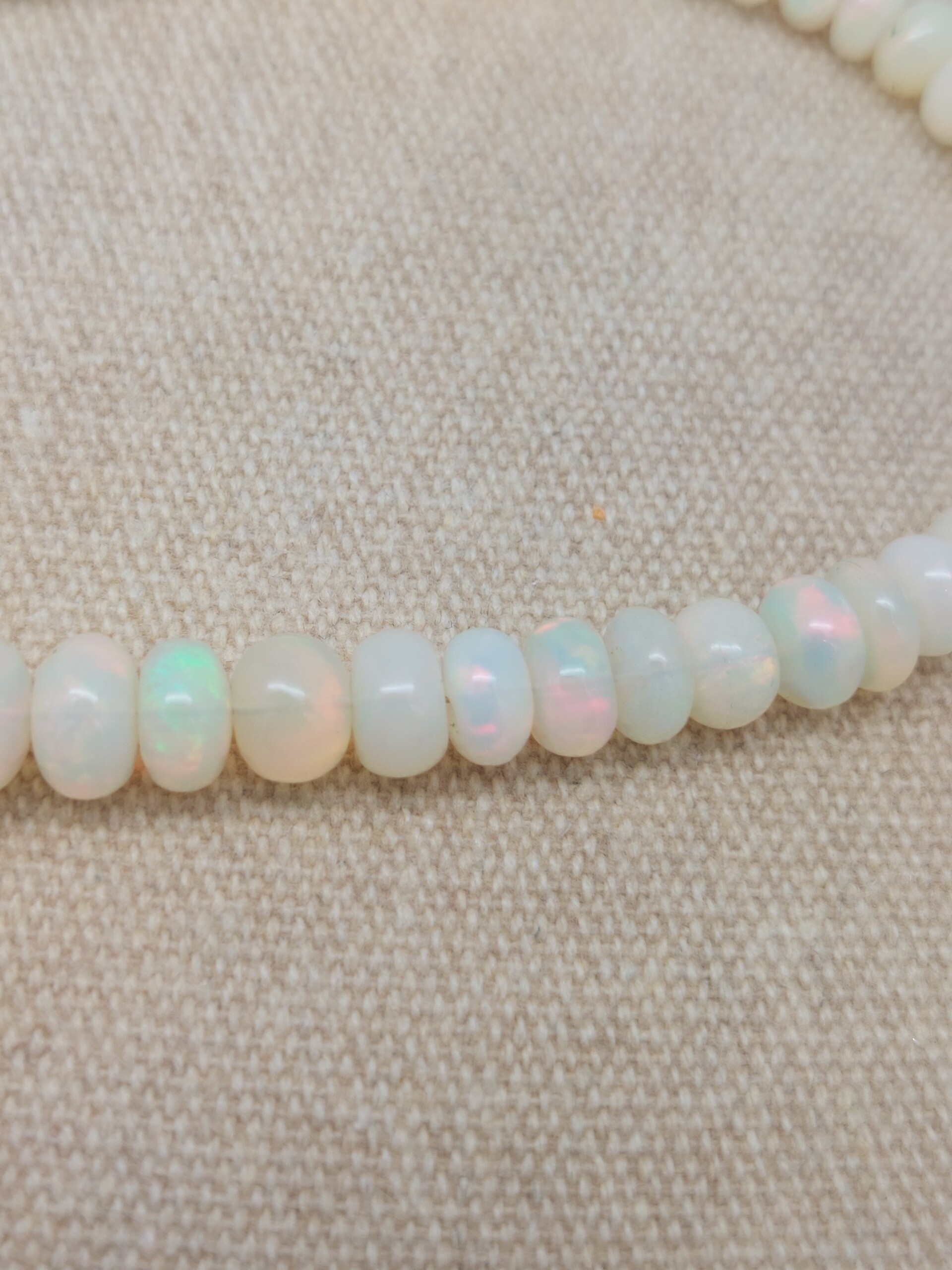 "Fiery" Opal Bead Necklace - Image 4