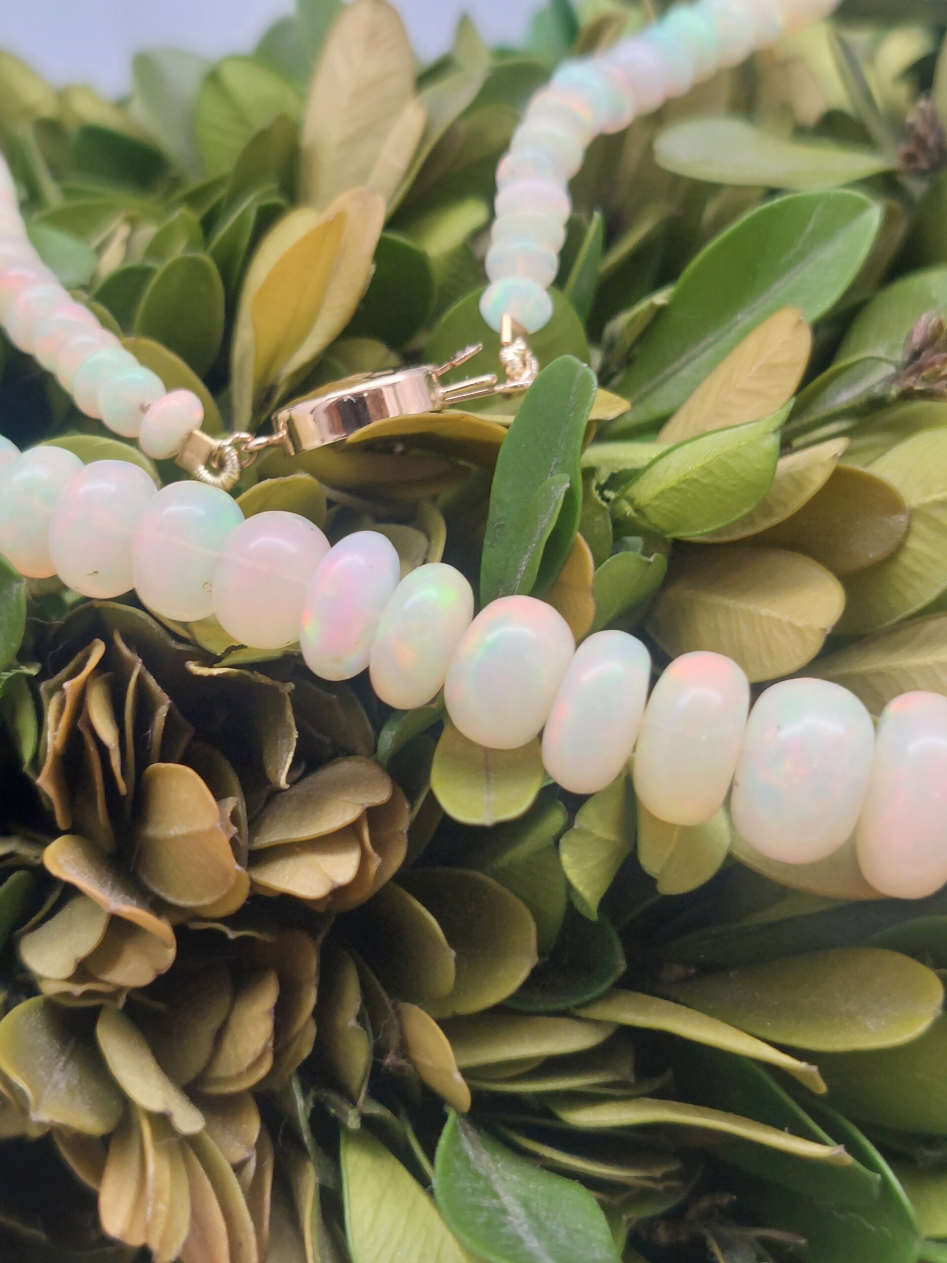 "Fiery" Opal Bead Necklace - Image 6