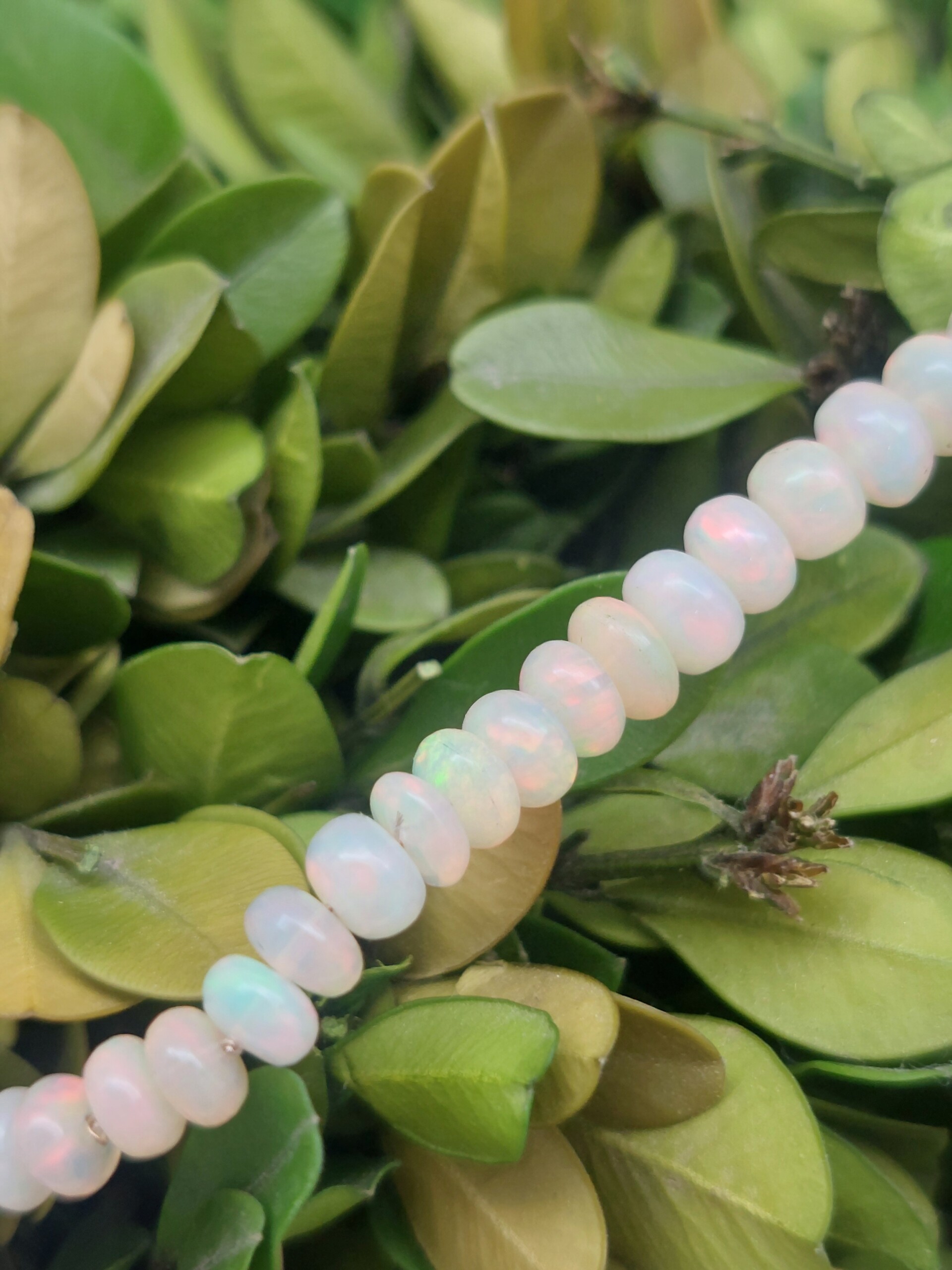 "Fiery" Opal Bead Necklace - Image 5
