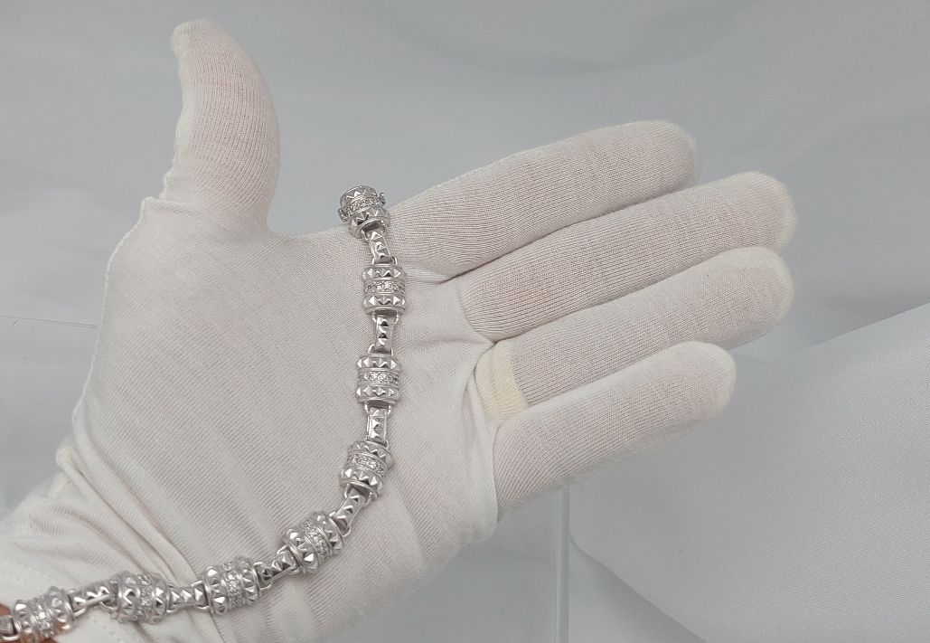 14KT "Pyramid" Diamond Bracelet - Image 13