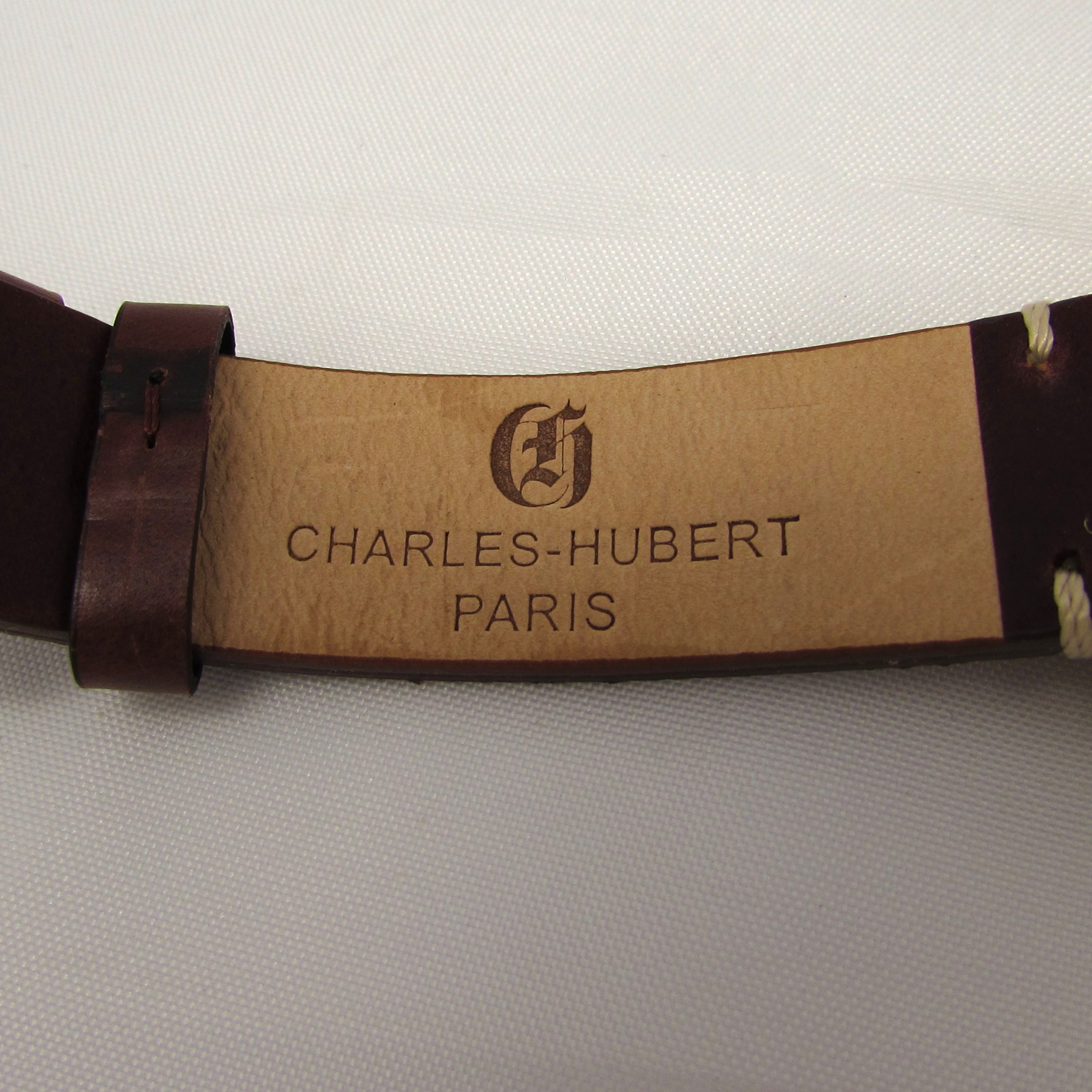 Gold Plated Octagonal Watch with Leather Band - Image 7