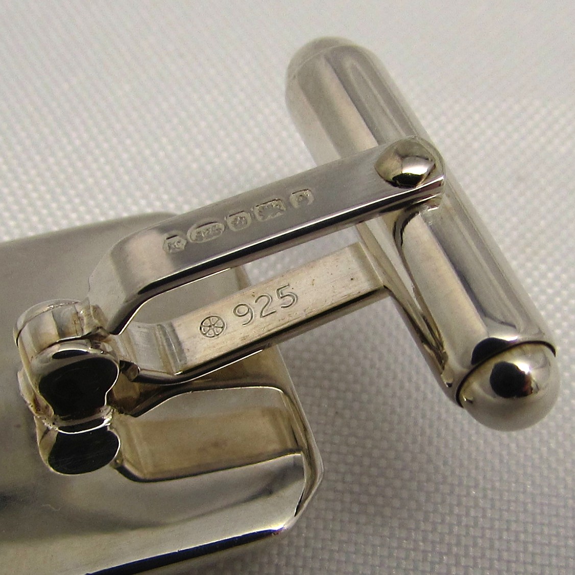 Square Mother of Pearl & Sterling Cufflinks - Image 8