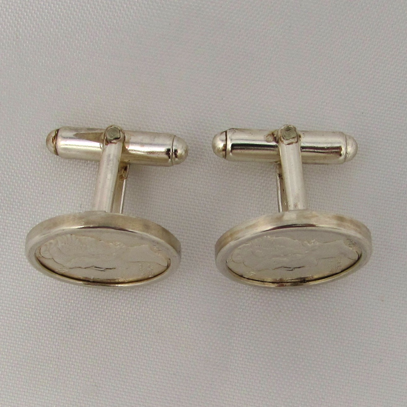 Sterling Mercury Dime Cufflinks - Image 2