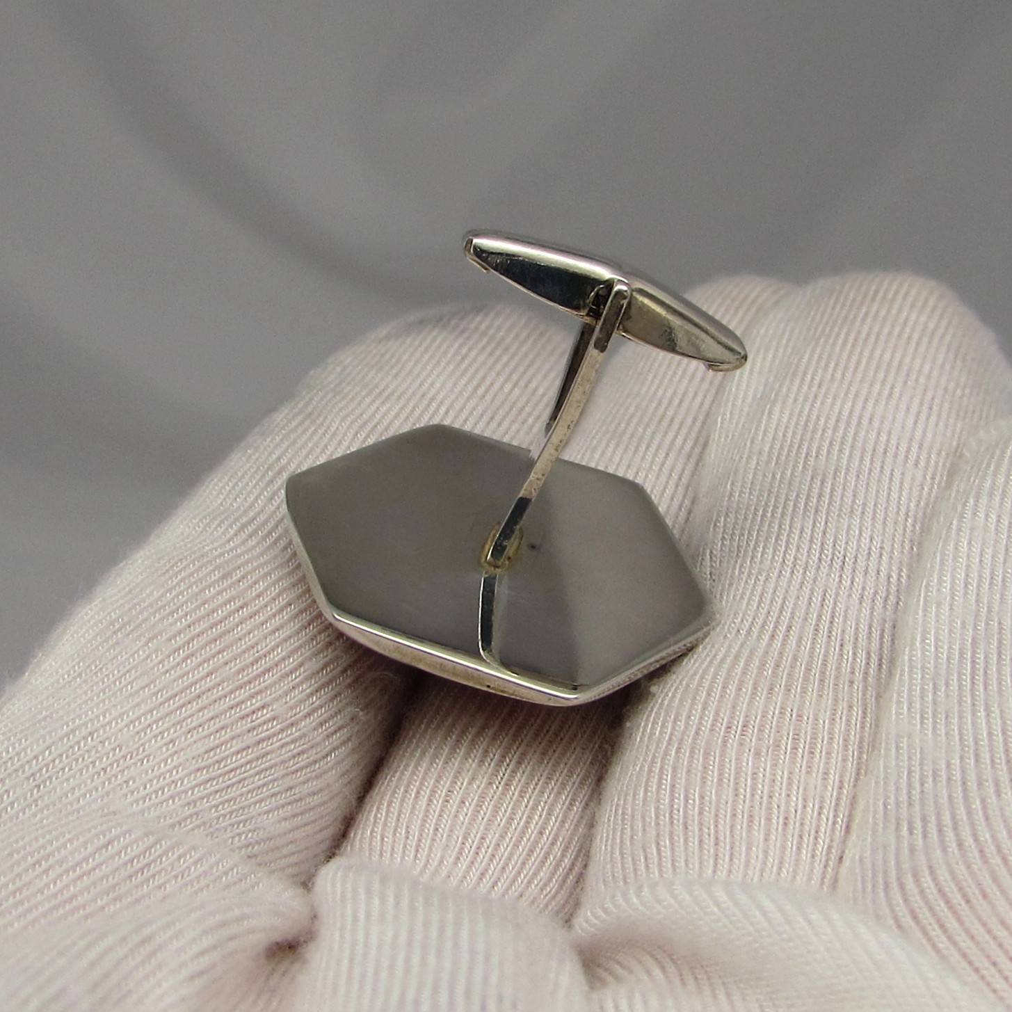 Sterling & Baltic Amber Cufflinks - Image 7