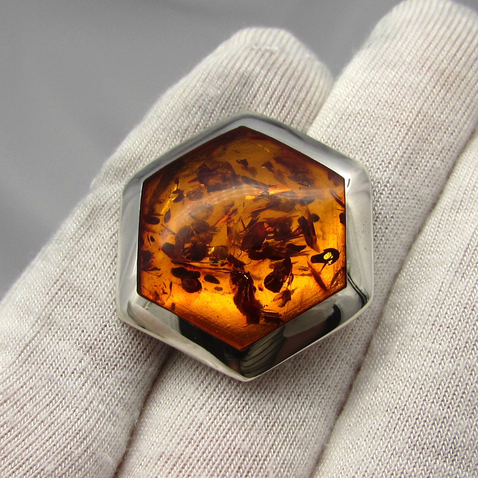 Sterling & Baltic Amber Cufflinks - Image 6