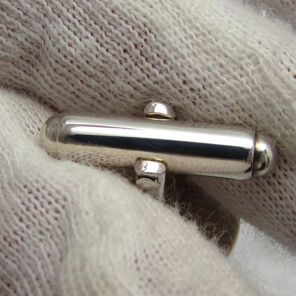 Lalique' Sterling & Blue Cabochon Cufflinks - Image 10