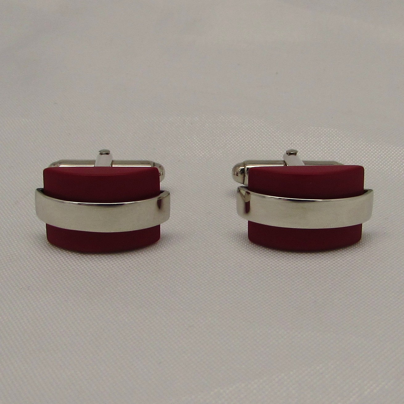 Sterling & Coral Cufflinks - Image 2