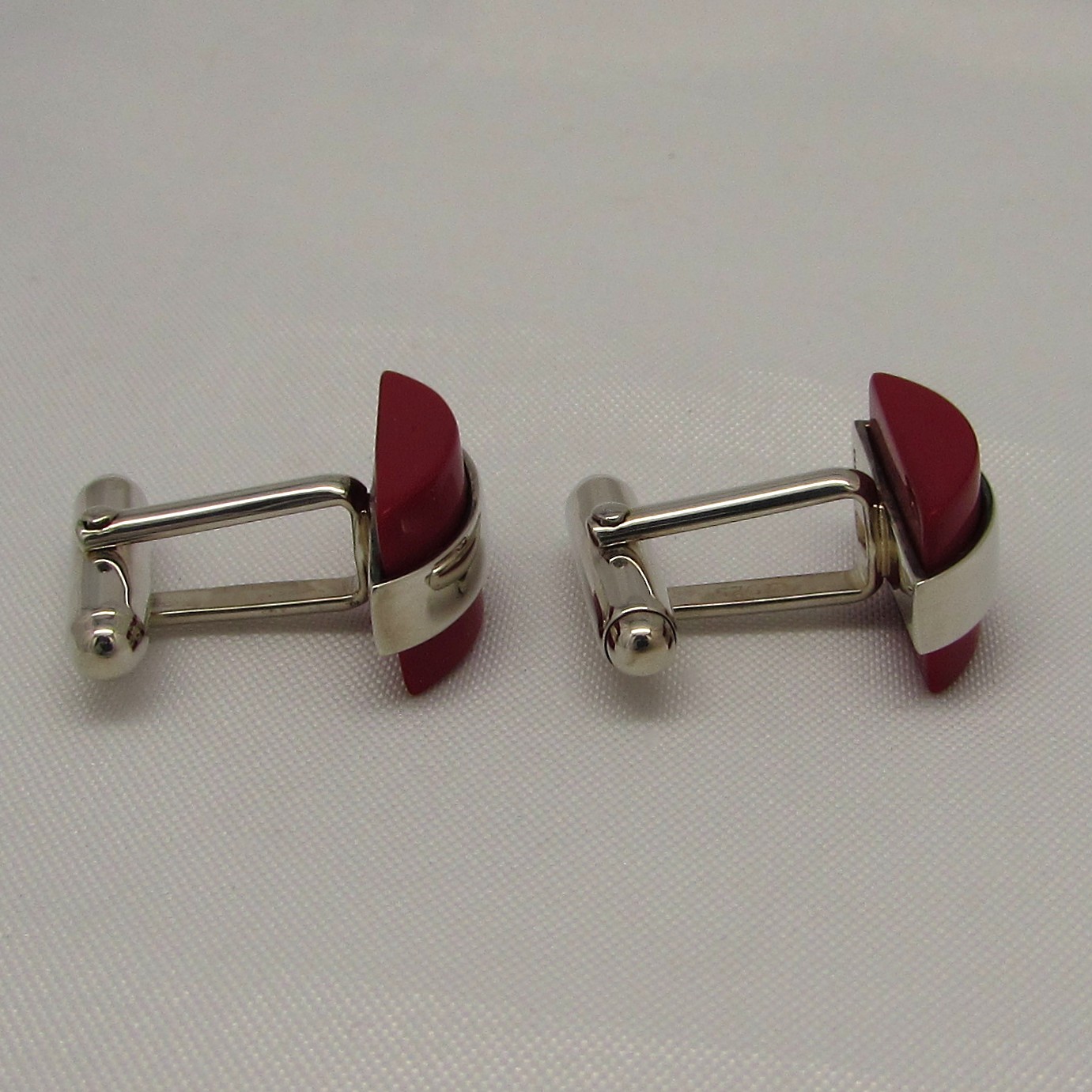 Sterling & Coral Cufflinks - Image 5
