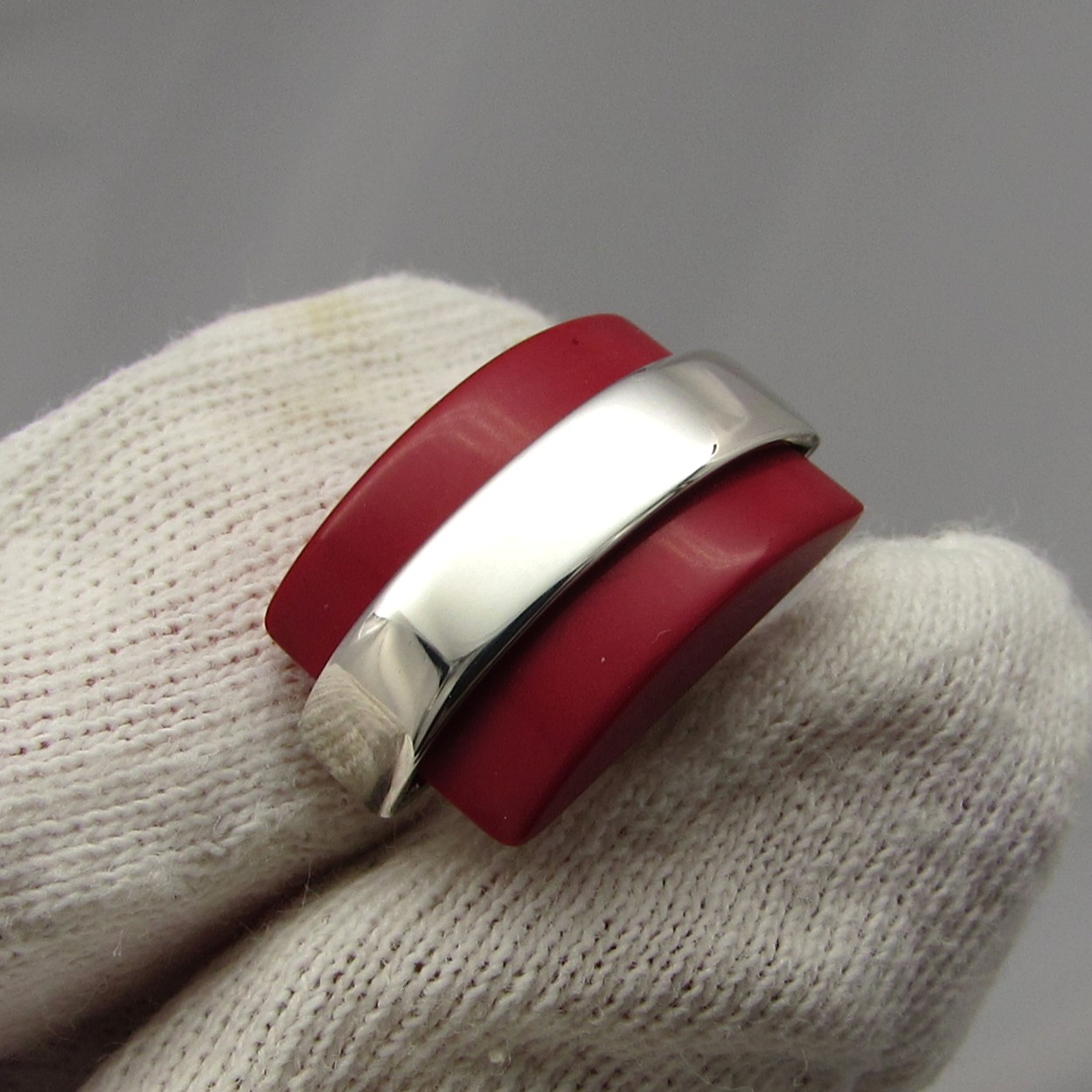 Sterling & Coral Cufflinks - Image 6