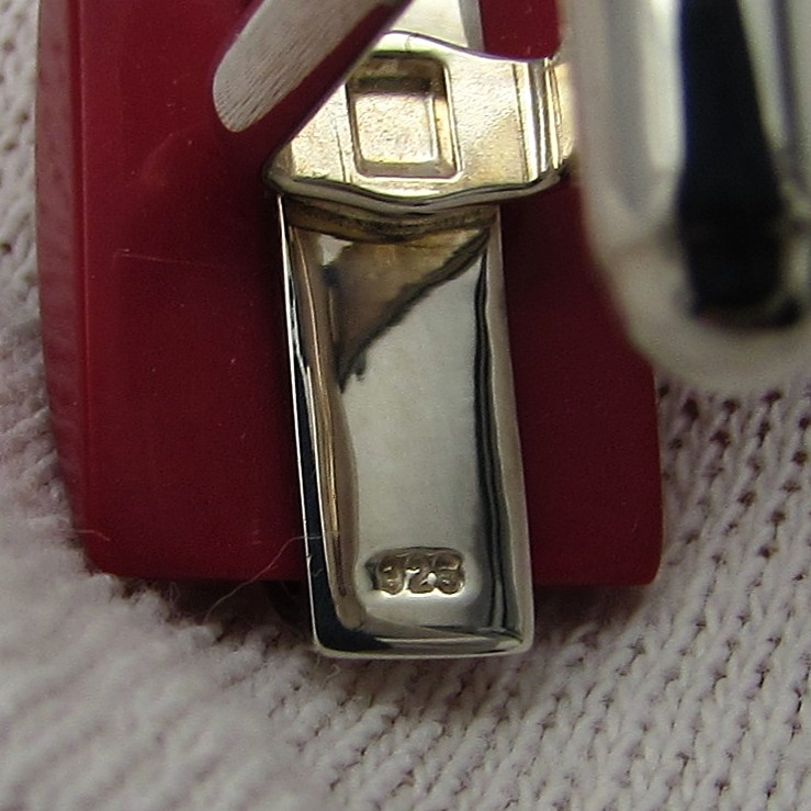 Sterling & Coral Cufflinks - Image 10