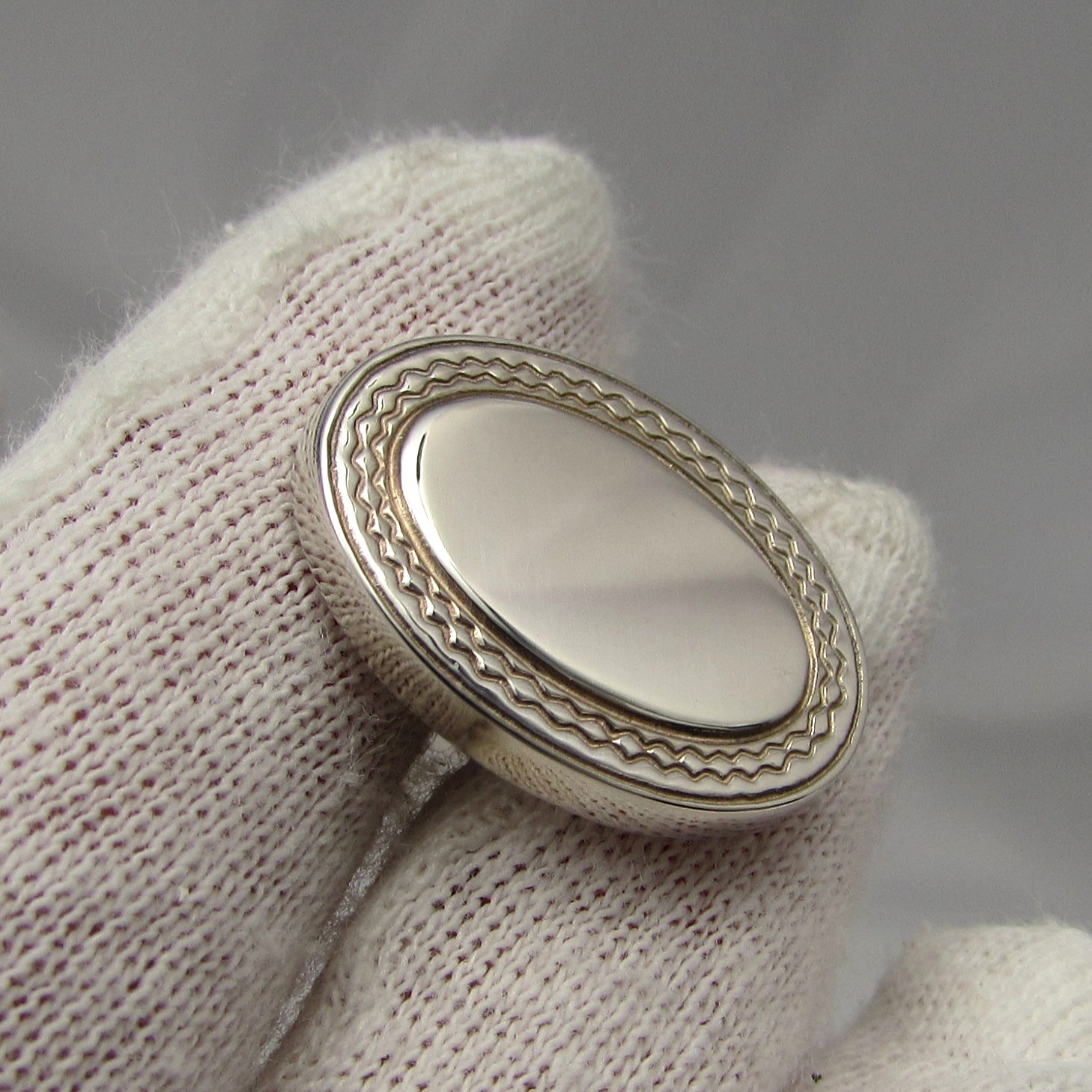 Sterling Oval Cufflinks - Image 6