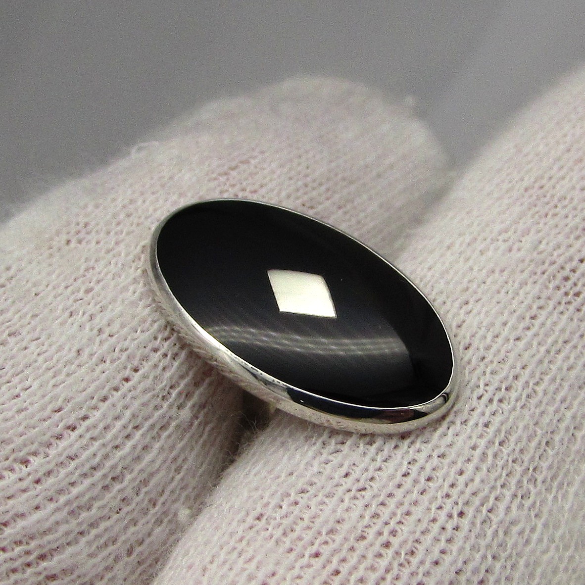 Sterling and Onyx Cufflinks - Image 6