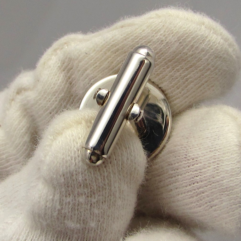 Lalique' Sterling & Clear Cabochon Cufflinks - Image 9
