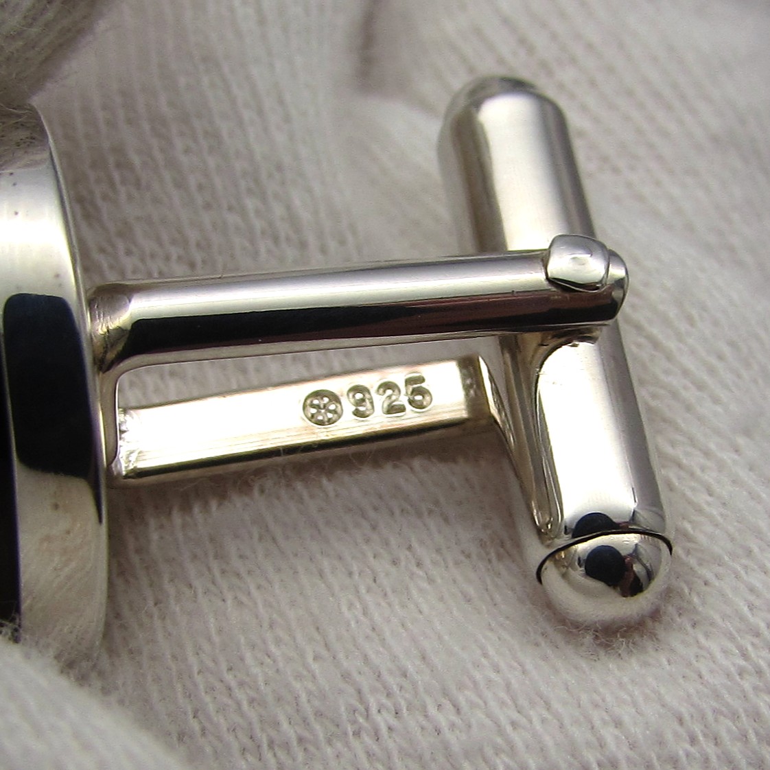 Lalique' Sterling & Clear Cabochon Cufflinks - Image 11