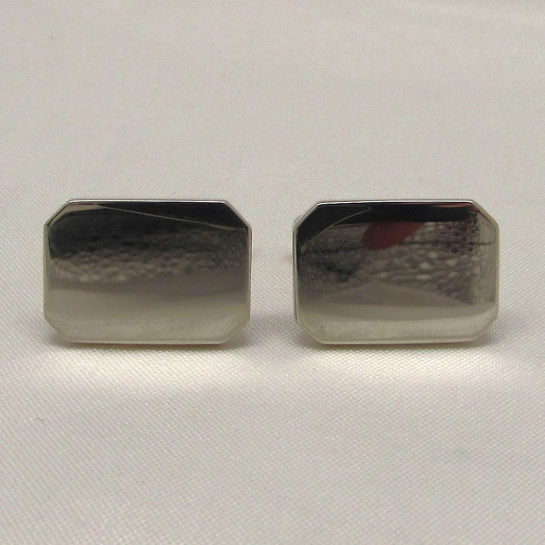 Rectangular Sterling Cufflinks - Image 2