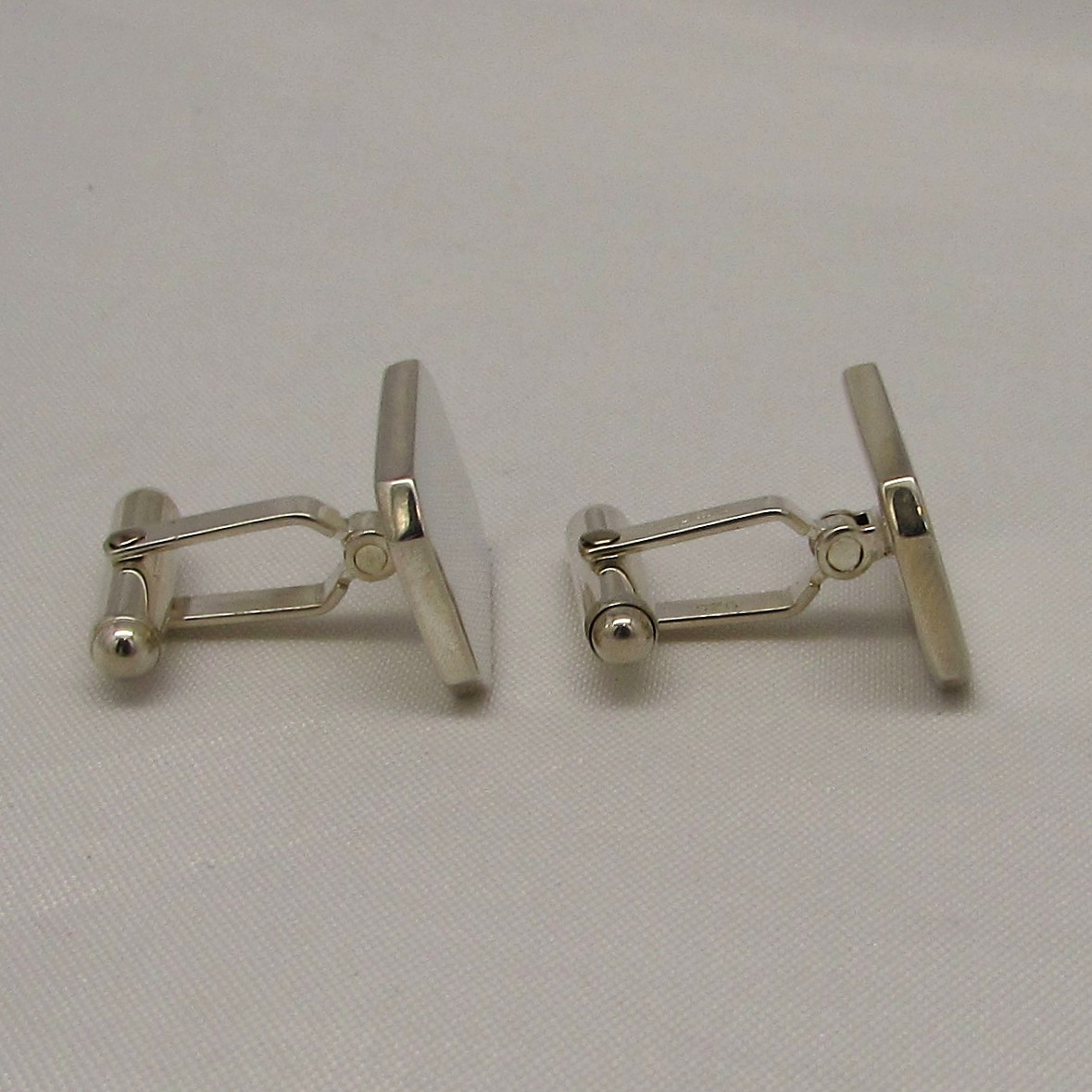 Rectangular Sterling Cufflinks - Image 3