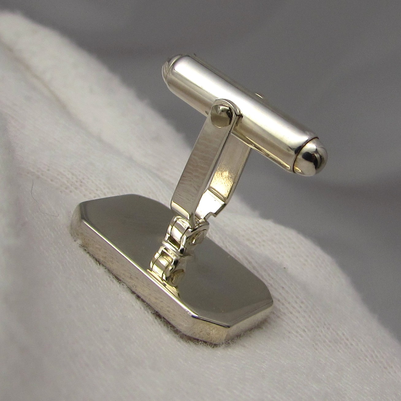 Rectangular Sterling Cufflinks - Image 6