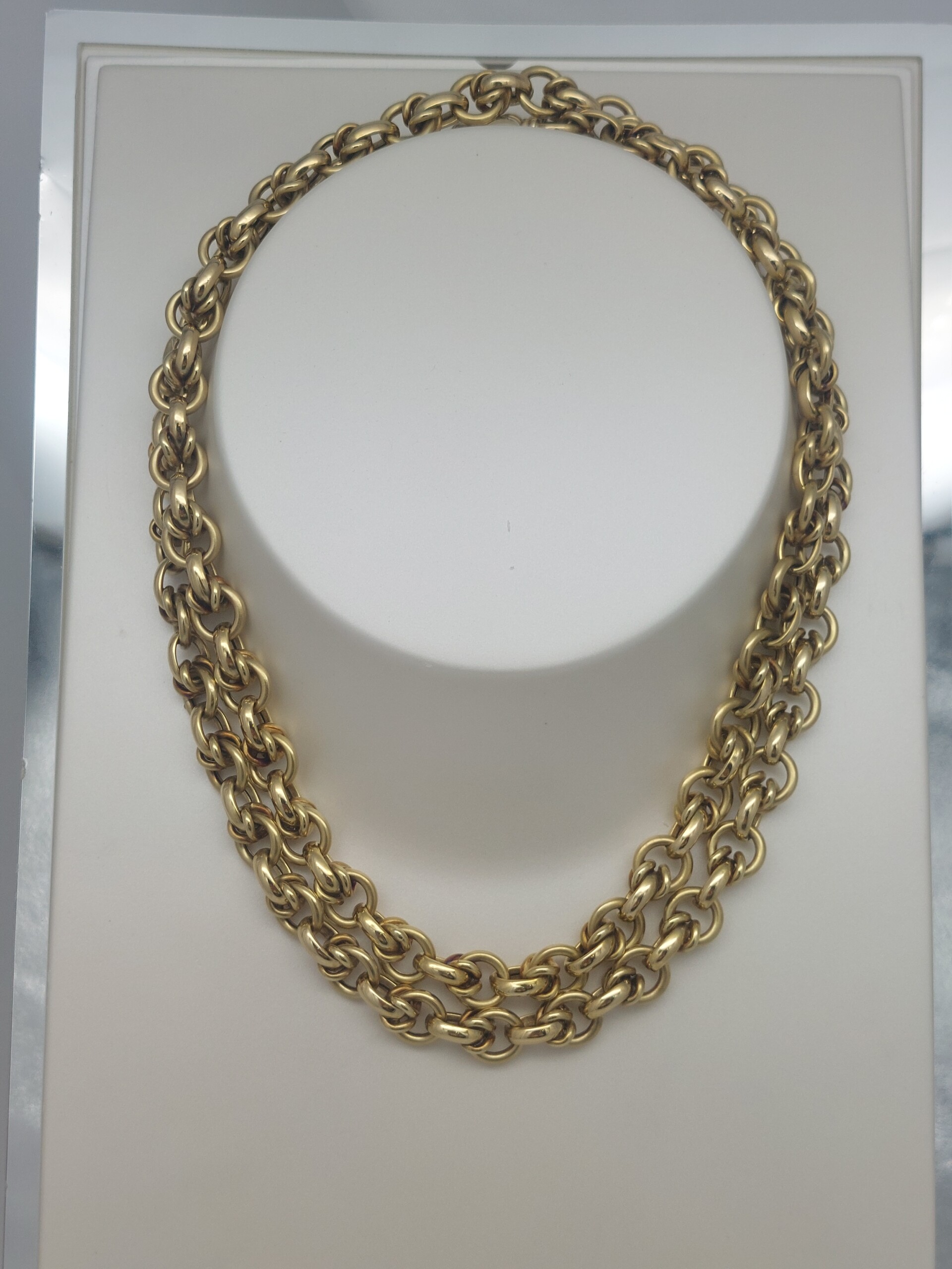 33 1/2 " Classic 14KT Snitch Knot Chain Necklace - Image 2