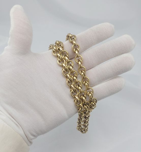 33 1/2 " Classic 14KT Snitch Knot Chain Necklace - Image 7
