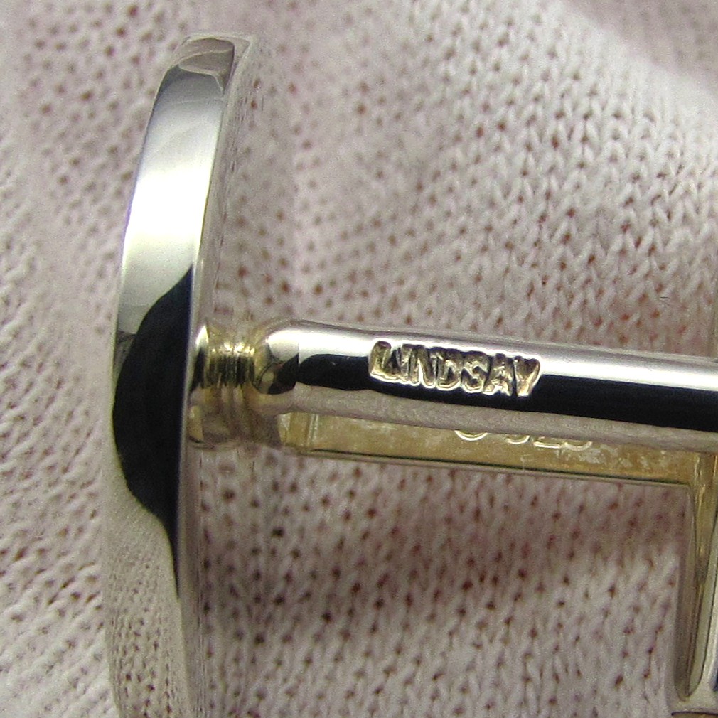 Sterling Oval Plain Cufflinks - Image 9