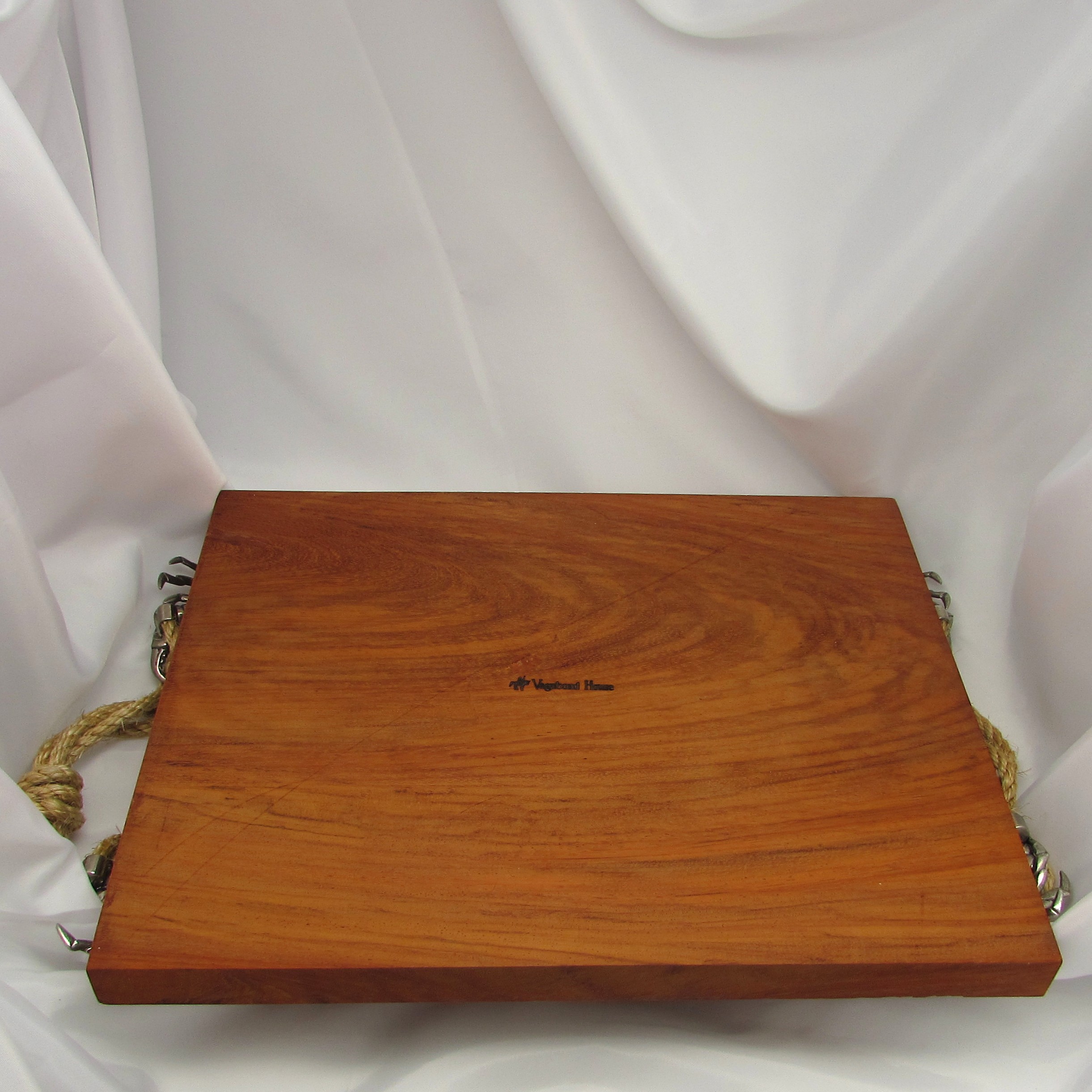 Vagabond Pewter Crab & Rope Wood Tray - Image 8