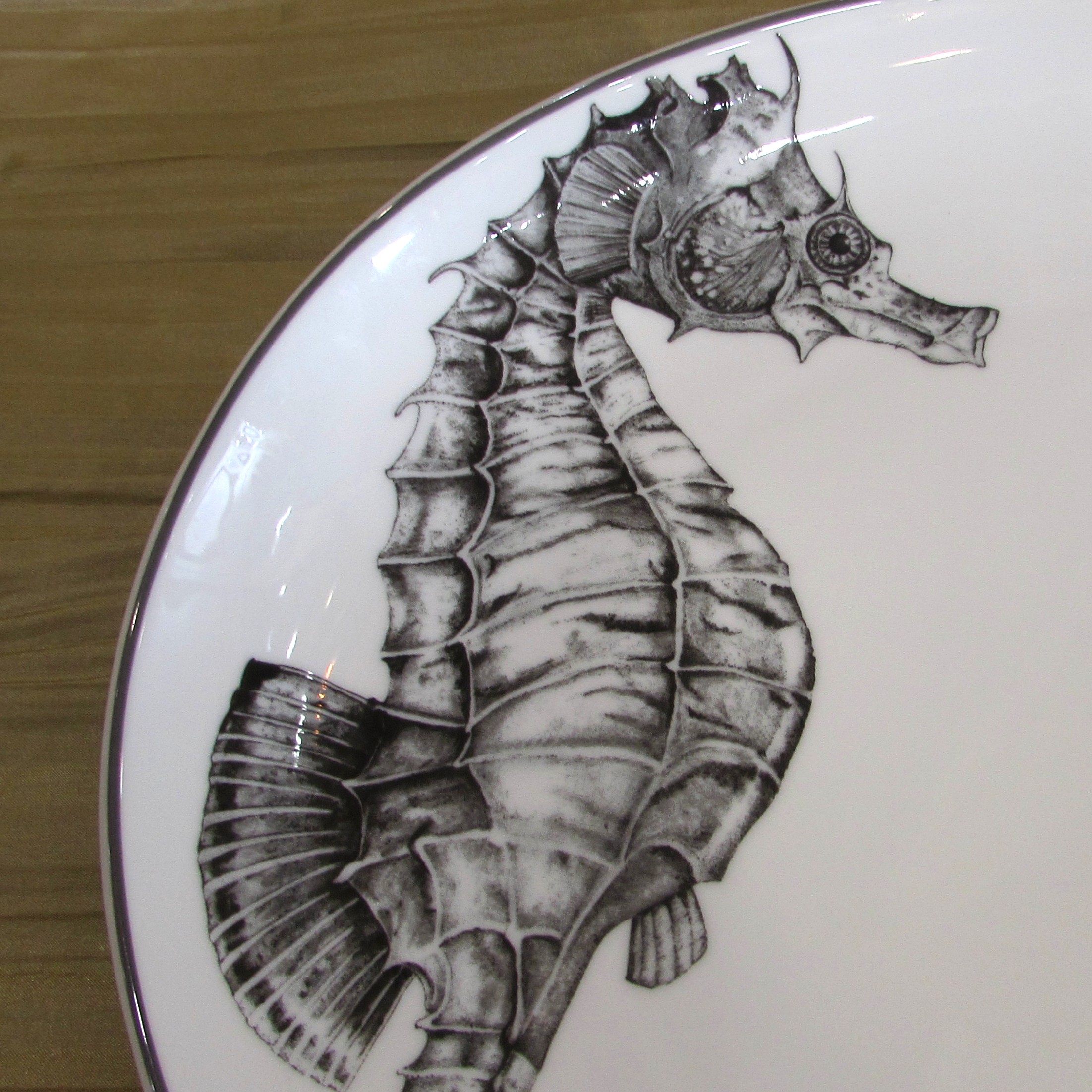 Vagabond Porcelain 18" Seahorse Platter - Image 2