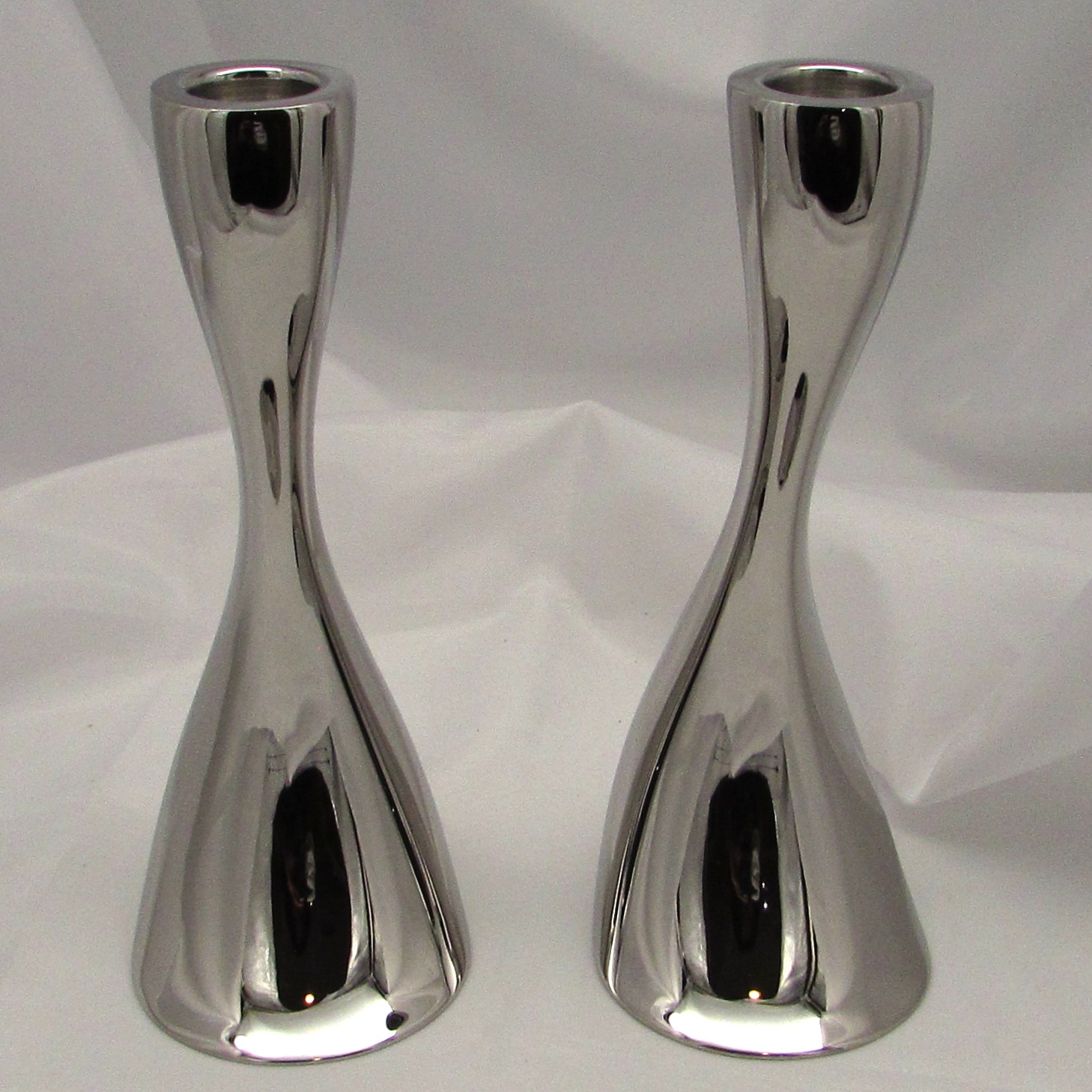 Georg Jensen Set of 2 'Cobra' Candleholders - Image 5