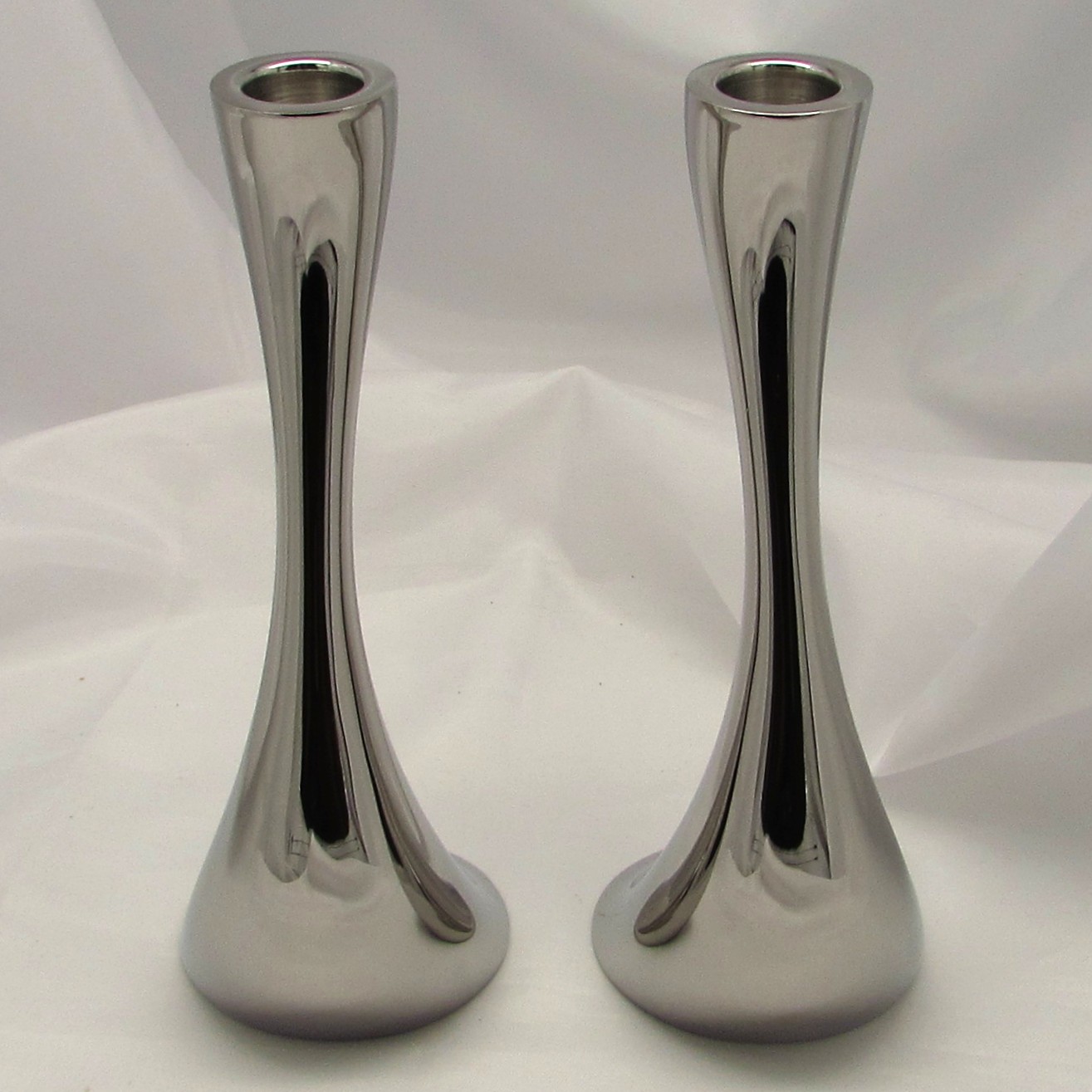 Georg Jensen Set of 2 'Cobra' Candleholders - Image 3