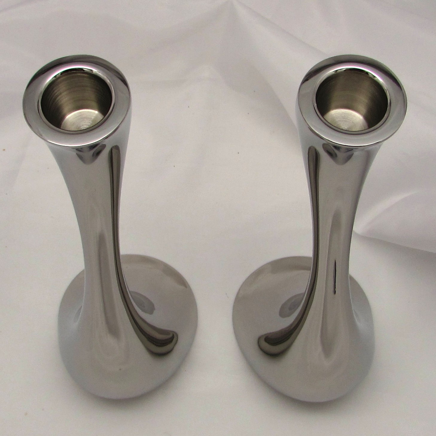Georg Jensen Set of 2 'Cobra' Candleholders - Image 6