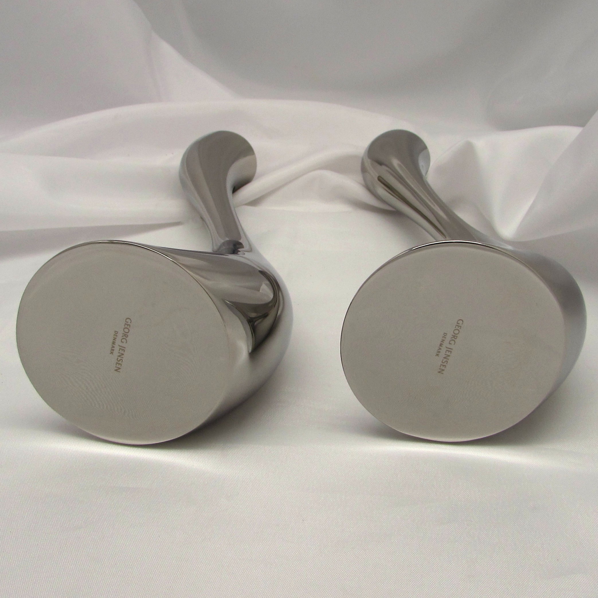 Georg Jensen Set of 2 'Cobra' Candleholders - Image 8