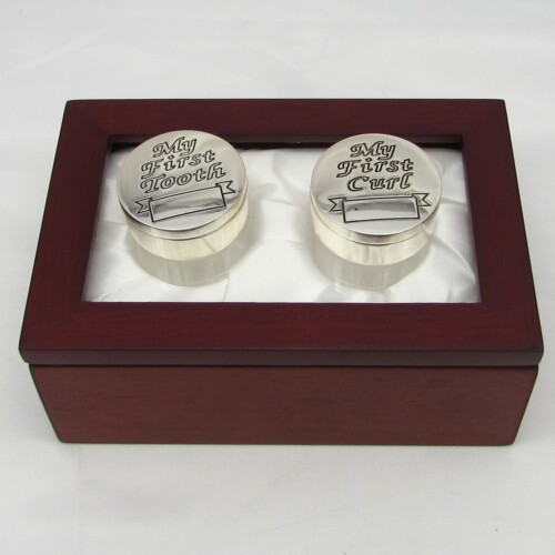 Silver Plated First Curl & Tooth Box