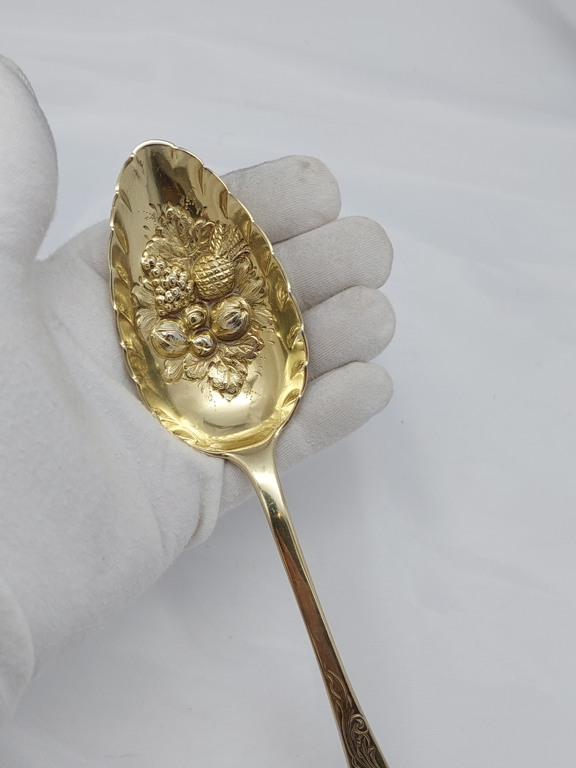 1815 Thomas Wallis II & Jonathan Hayne Sterling Fruit Spoon - Image 5
