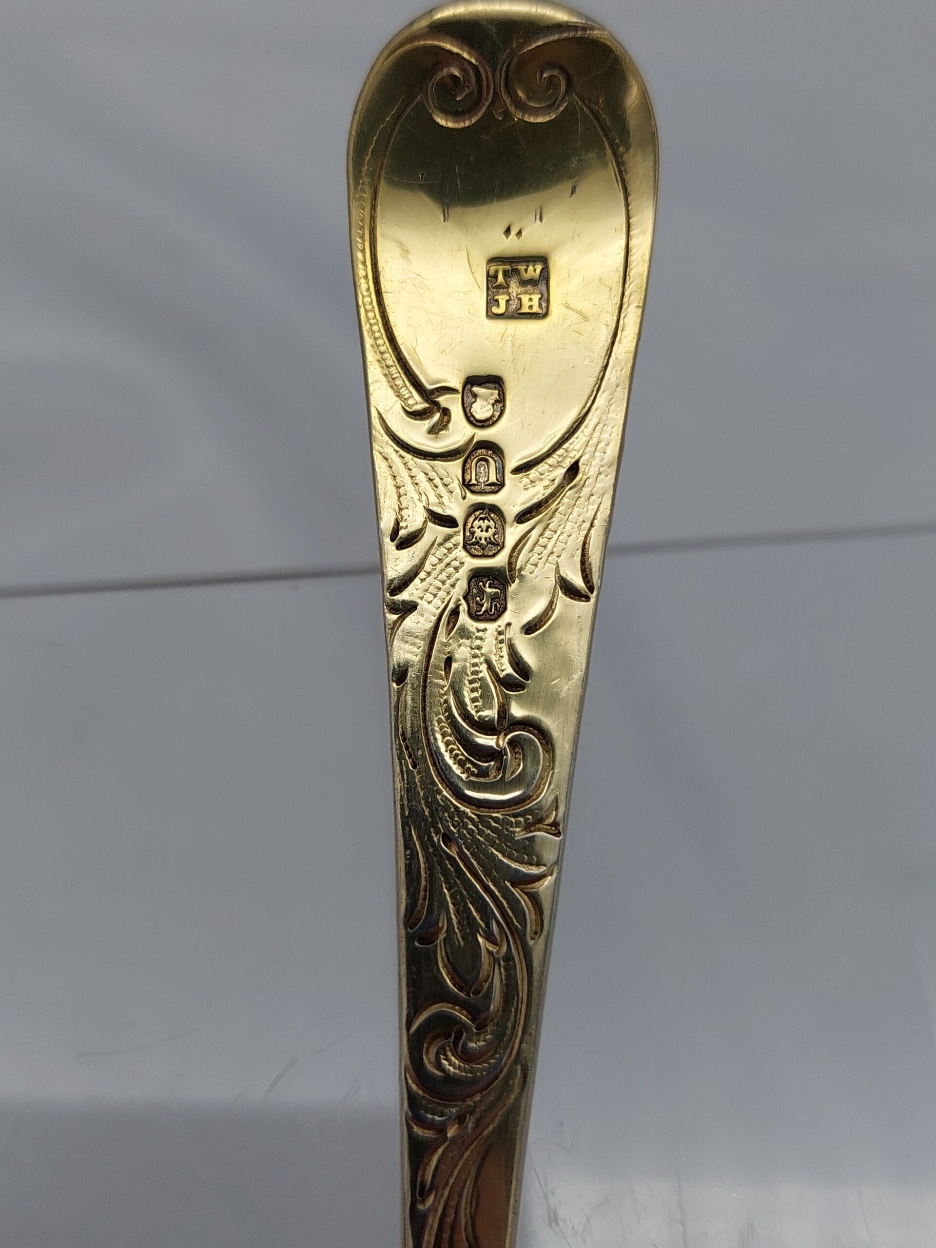 1815 Thomas Wallis II & Jonathan Hayne Sterling Fruit Spoon - Image 6