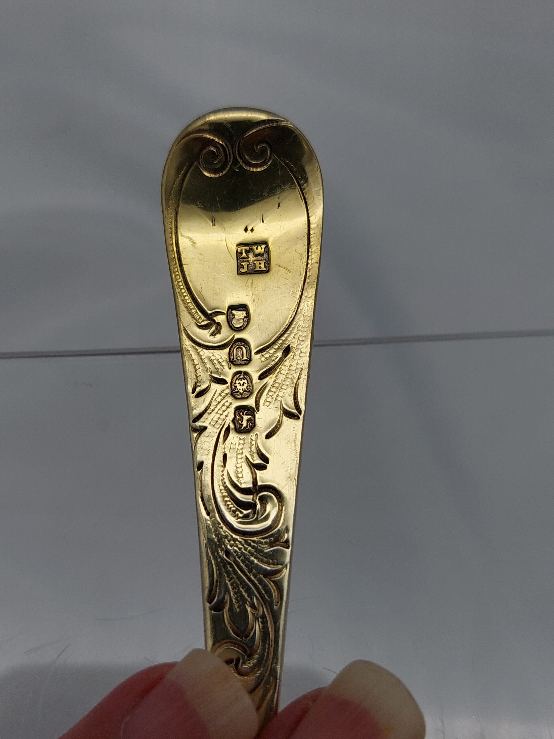 1815 Thomas Wallis II & Jonathan Hayne Sterling Fruit Spoon - Image 7