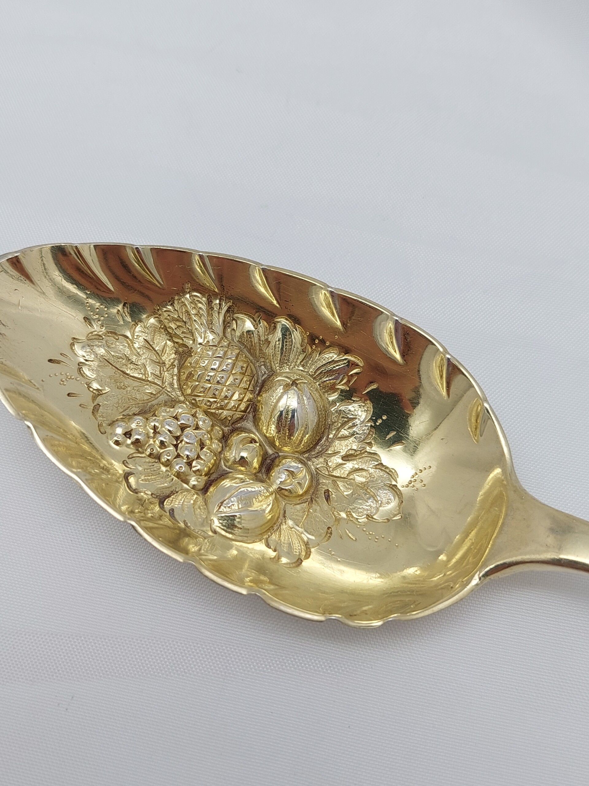 1815 Thomas Wallis II & Jonathan Hayne Sterling Fruit Spoon - Image 9