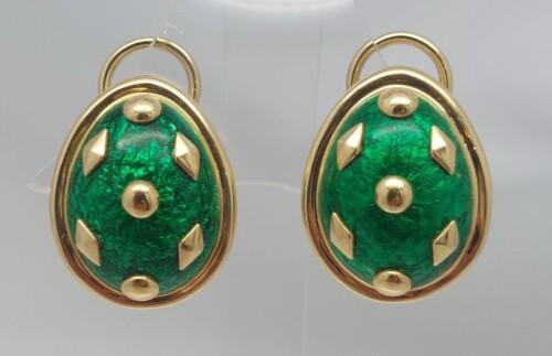 Tiffany Schlumberger Enamel Earrings